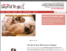 Tablet Screenshot of furtheloveofdogs.com